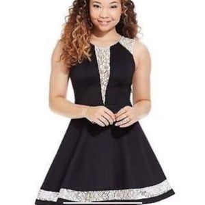 Marilyn Monroe Black Lace Formal Dress